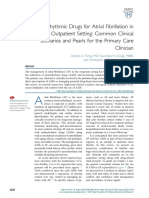 Antiarrhythmic Drugs For Atrial Fibrillation in The Outpatient Setting Common Clinical Scenarios and Pearls For The Primary Care Clinician