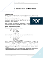 Problèmes de Minimisation Et Problèmes Irréguliers: Chapitre 4