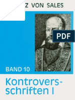 Kontroversschriften I - Franz Von Sales