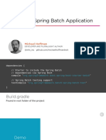 Creating A Spring Batch Application: Michael Hoffman