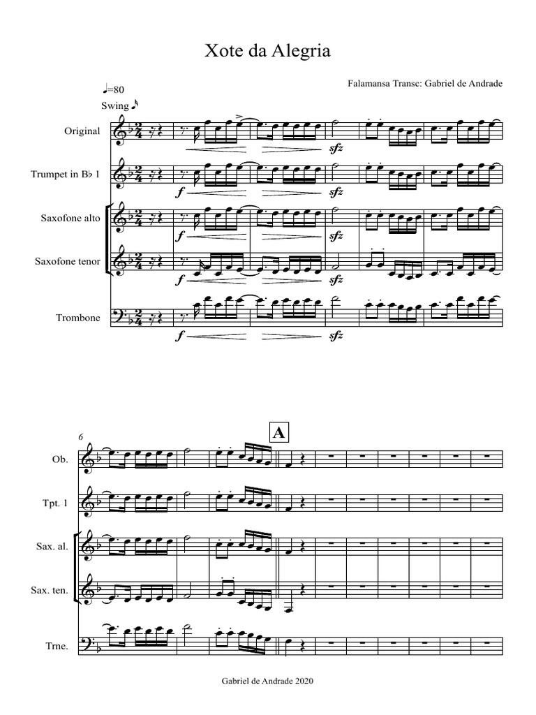 Xote Da Alegria Partitura Completa PDF