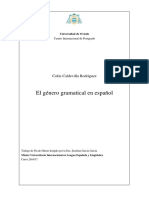 El género gramatical en español: evolución y situación actual