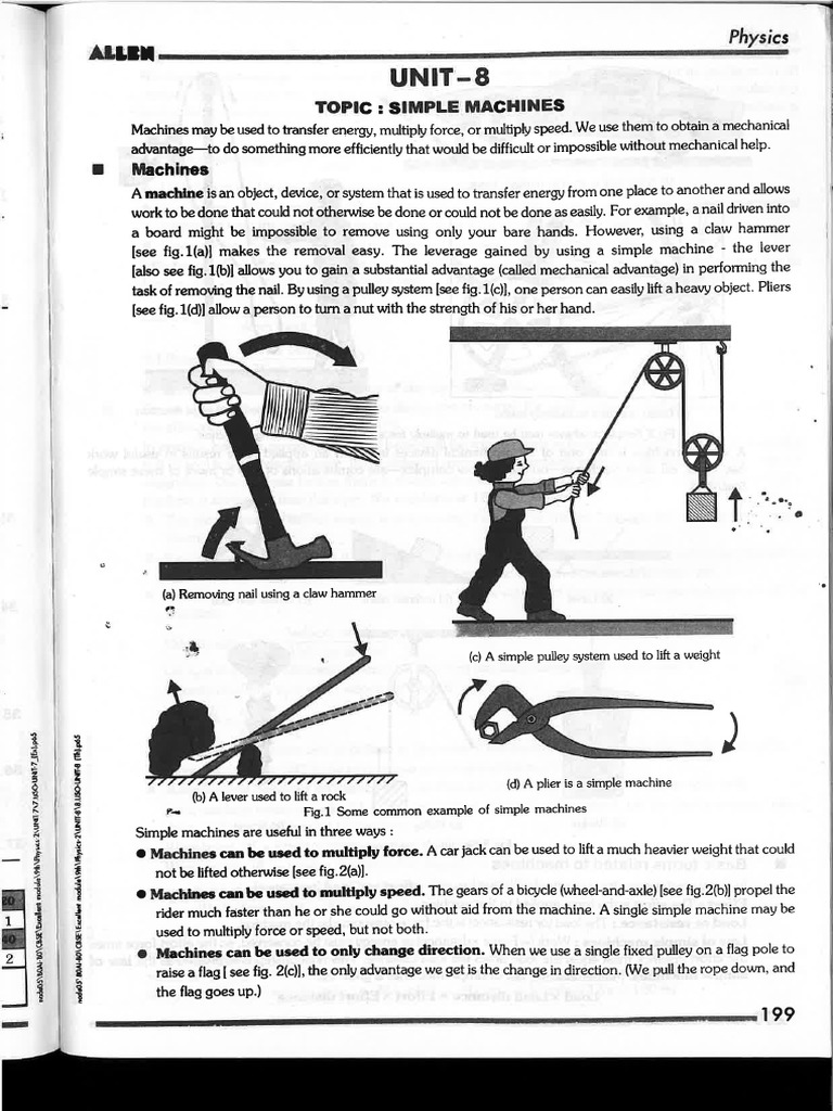 Unit 8 Simple Machines | PDF