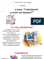 Calculatorul Prieten Sau Dusman