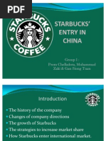 Download STARBUCKS ENTRY IN CHINA PRESENTATION SLIDE by Muhammad Zaki SN53699464 doc pdf