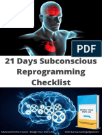 21 Days Subconscious Mind Reprogramming Checklist