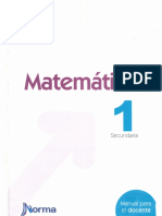 Manual de Docente Primer Grado - Matemática