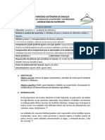 Manual. P1 Medidas de Peso y Volumen de Alimentos Sólidos y Líquidos.