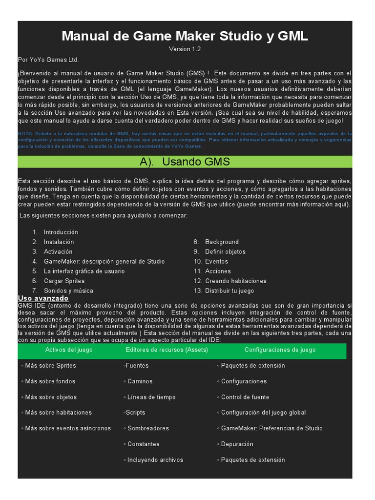 Manual de GML | PDF | Mac OS | Ios