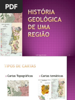 História Geológica de uma Região - cartografia