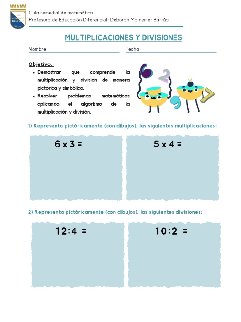 Multiplicaciones y Divisiones Resuelve Ordenadamente en Tu Cuaderno. | PDF