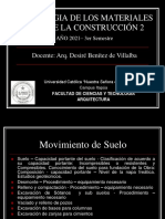 TECNOLOGIA DE LOS MATERIALES Y CONSTRUCCIÓN - MOVIMIENTO DE SUELO