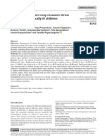 Salivary Biomarkers May Measure Stress Responses in Critically Ill Children