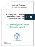 Caderno - 31° Domingo Tempo Comum - B