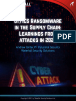 OT/ICS Ransomware in The Supply Chain: Learnings From Attacks in 2020