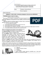 Atividade Ciências 7° Ano Semana 7