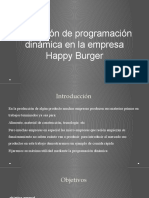 Aplicación de Programación Dinámica en La Empresa Happy