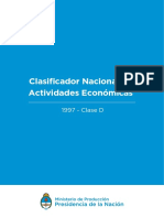 Unidad 1 - CLANAE (Clasificacion Nacional de Actividades Economicas)
