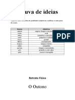 Texto outono - Planficação e escrita