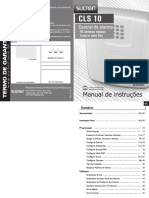 CLS 10: Manual de instalação e operação de central de alarme com 10 setores