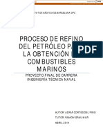 Proceso de Refino Del Petróleo para La Obtención de Combustibles Marinos