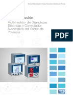 WEG Multimedidor de Grandezas Electricas MMW03 y Controlador Automatico Del Factor de Potencia 50085303 Es