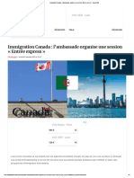 Immigration Canada _ l'ambassade organise une session _Entrée express_ - Algerie360