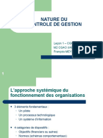 Nature Du Controle de Gestion: Leçon 1 - CGC M2 CGAO (IAE Nantes) François MEYSSONNIER