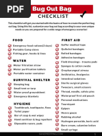 The Ultimate Bug Out Bag Checklist BOB