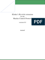 Klinke's R Extension Mackie Control Protocol: For The