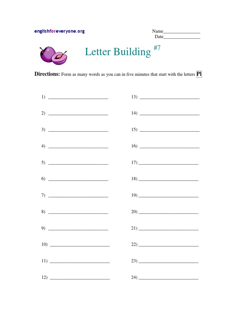 Letter Building 7 | PDF