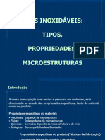 Aços Inoxidáveis- Tipos, Propriedades, Microestrutura