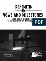 Ironsmith Vows and Milestones
