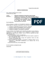 Carta 10 Presento Calendarios Actualizados Inicio de Obra