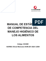 Manual Competencias Higiene en Los Alimentos