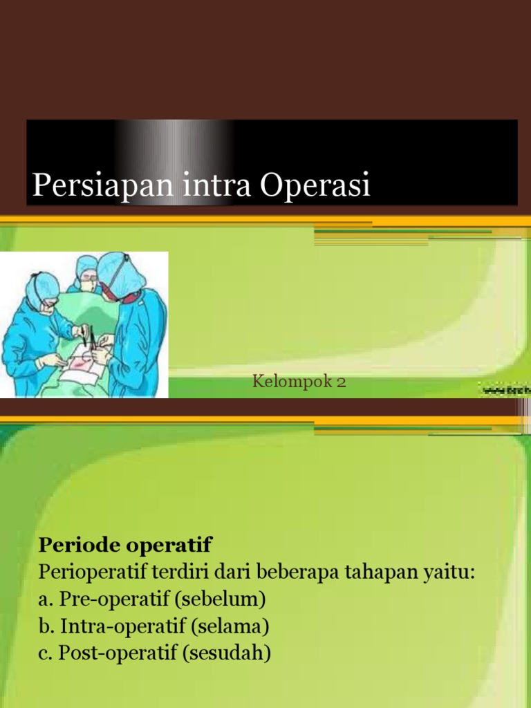 Panduan Intra Operatif Bedah | PDF