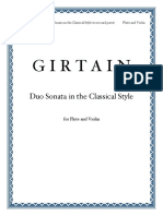 Girtain - Duo Sonata For Flute and Violin The Classical Style