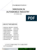 Group presentation on corrosion in automobile industry