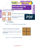 Las Fracciones y Su Clasificación para Cuarto Grado de Primaria