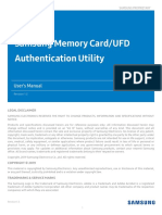 Samsung Card-UFD Authentication Utility Manual English 1.3