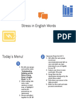 Stress in English Words