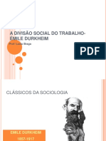 Aula Divisão Social Do Trabalho Durkheim