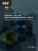 Sonicwall Nsa 2700 Next-Generation Firewall (NGFW) : Strategic Analysis vs. Fortinet Fortigate 100F NGFW