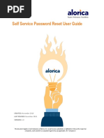 Self Service Password Reset User Guide