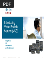 Introducing Virtual Switch System (VSS) System (VSS) : Philip Nedev SE Cisco Bulgaria