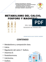 Metabolismo Del Calcio, Fosforo y Magnesio
