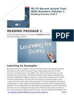 Reading Passage 1: IELTS Recent Actual Test With Answers Volume 1