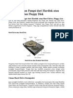 Pengertian Dan Fungsi Dari Hardisk Atau Hard Drive