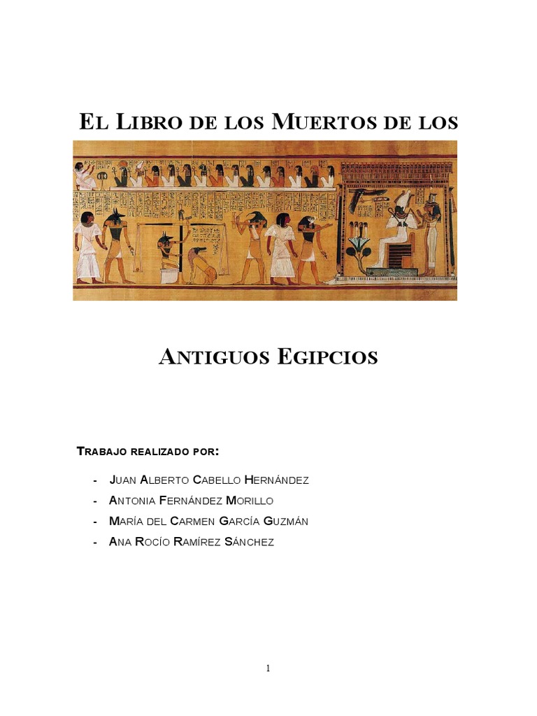 El Libro de los Muertos Egipcio | PDF | Osiris | Religión Egipcia Antigua