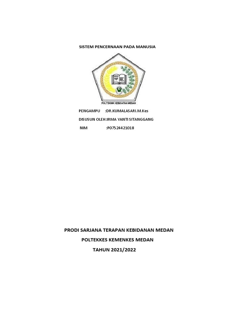 Sistem Pencernaan Pada Manusia | PDF